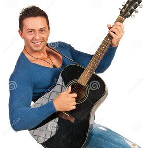 funny guitar man